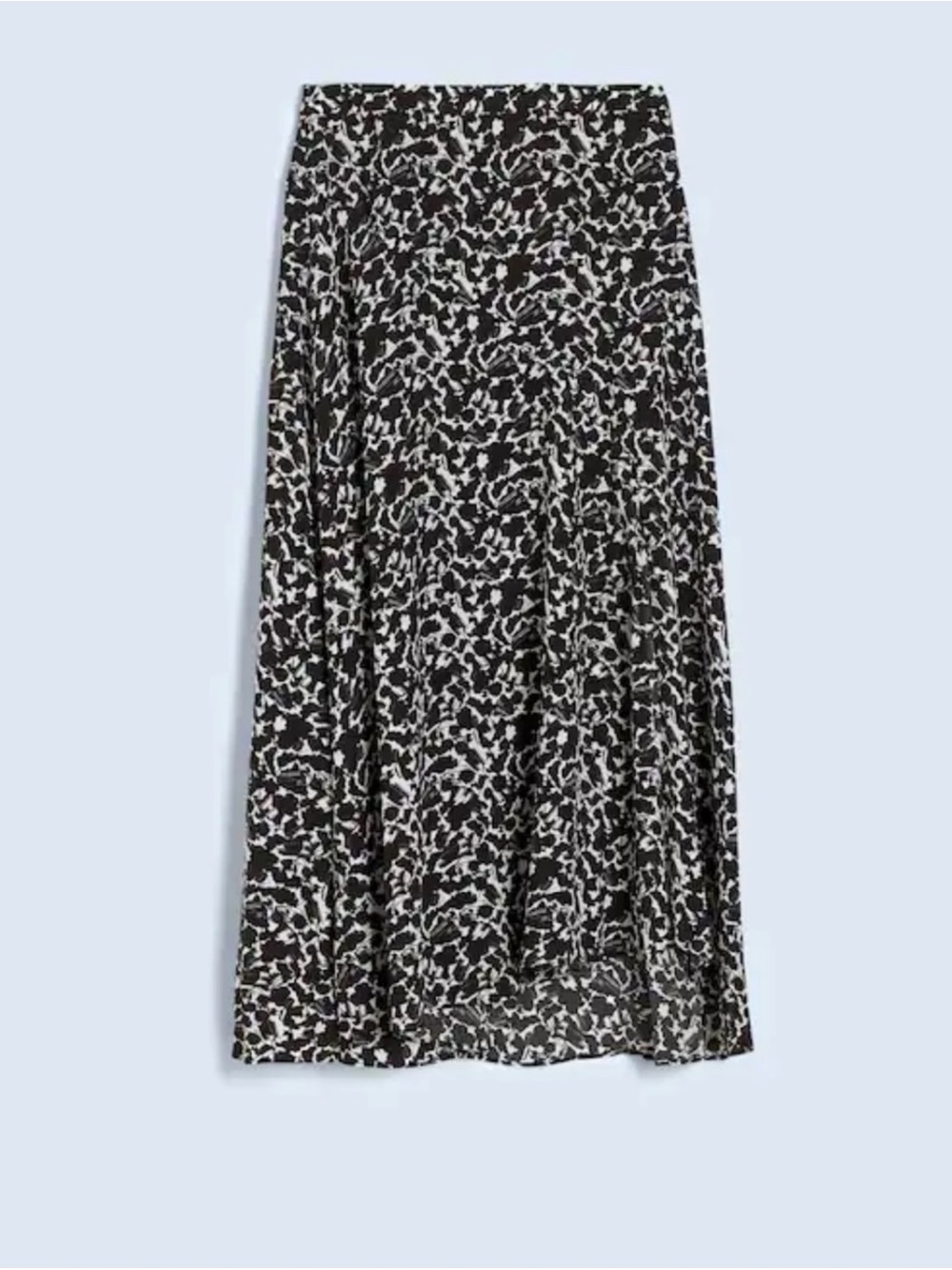 Madewell side-slit midi skirt in floral crepe